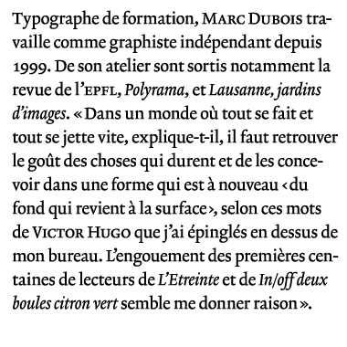 marc dubois typographe de formation graphiste independant depuis 1993